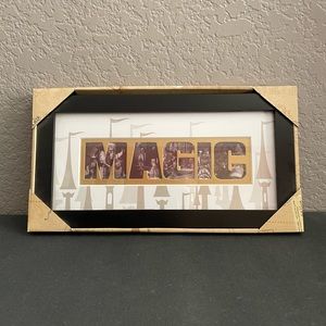 MAGIC Photo Frame, Approx. 14.5" x 7.5", Photos for each letter of MAGIC